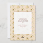 Herfst Herfst Arch Bright Nieuwe Dankbare Thanksgi Feestdagenkaart (Achterkant)