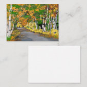 Herfst herfst Aspen land blanco Notitiekaartje (Voorkant / Achterkant)