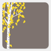 Herfst herfst Aspen Tree Sticker (Voorkant)