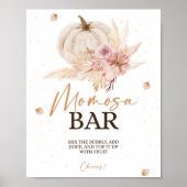 Herfst Herfst Baby shower Momosa Bar Poster (Voorkant)