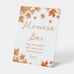 Herfst Herfst Baby shower Momosa Bar Reclamebord Met Voetstuk