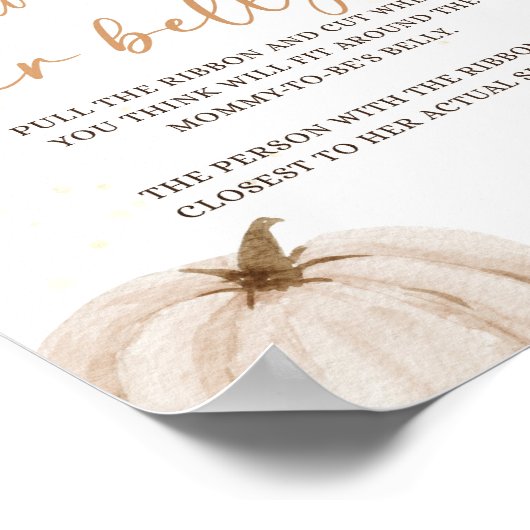 Herfst Herfst Baby shower Spelbord Poster (Hoek)