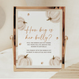 Herfst Herfst Baby shower Spelbord Poster