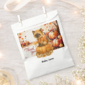 Herfst Herfst Baby shower voor kattenliefhebbers Bedankzakje (Geknipt)