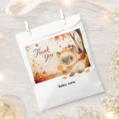 Herfst Herfst Baby shower voor kattenliefhebbers Bedankzakje (Geknipt)