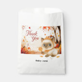 Herfst Herfst Baby shower voor kattenliefhebbers Bedankzakje (Voorkant)