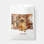 Herfst Herfst Baby shower voor kattenliefhebbers Bedankzakje (Voorkant)