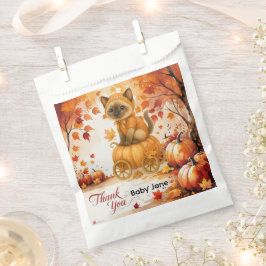 Herfst Herfst Baby shower voor kattenliefhebbers Bedankzakje