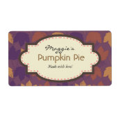 Herfst Herfst baketiketten Etiket (Voorkant)