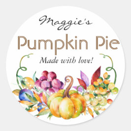Herfst Herfst Baking Pie of Jar Labels