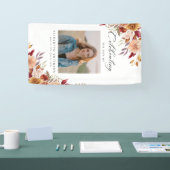 Herfst Herfst Begrafenisprogramma Foto Order of Se Spandoek (Beurs)