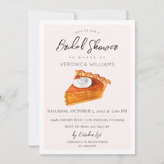 Herfst herfst behandelt de Uitnodiging van de Brid (Voorkant)