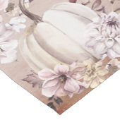 Herfst herfst beige pompoenen chrysanten korte tafelloper (Hoek)