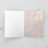 Herfst Herfst blad Dank u Wenskaart Bedankkaart (Binnen)