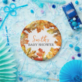 Herfst herfst bladeren Baby shower Papieren Bordje (Feest)