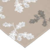 Herfst Herfst bladeren bruin taupepatroon Tafelkleed (Gekanteld)