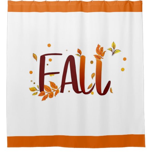 Herfst/herfst/bladeren Douchegordijn (Voorkant)