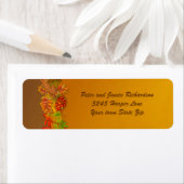 Herfst herfst bladeren en bessen Thanksgiving Labe Etiket (Insitu)