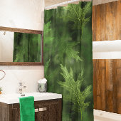 Herfst herfst bladeren groen shimmer blad douchegordijn