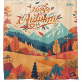 Herfst/Herfst/bladeren/kleurrijk Douchegordijn (Voorkant)