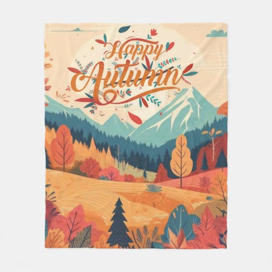 Herfst/Herfst/bladeren/kleurrijk Fleece Deken (Voorkant)