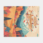 Herfst/Herfst/bladeren/kleurrijk Fleece Deken (Voorkant (Horizontaal))