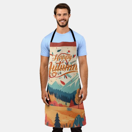 Herfst/Herfst/bladeren/kleurrijk Schort (Gedragen)