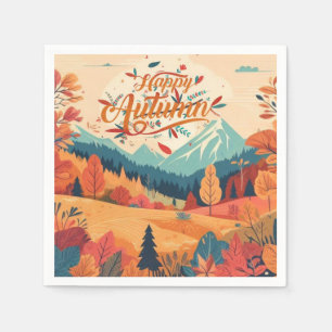 Herfst/Herfst/bladeren/kleurrijk Servet