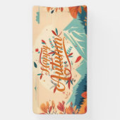 Herfst/Herfst/bladeren/kleurrijk Spandoek (Verticaal)