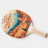 Herfst/Herfst/bladeren/kleurrijk Tafeltennisbatje (Zijkant)