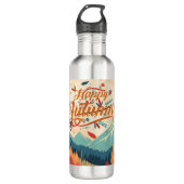 Herfst/Herfst/bladeren/kleurrijk Waterfles (Voorkant)