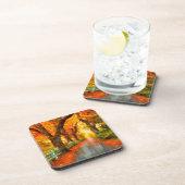 Herfst/Herfst/Bladeren/natuur Bier Onderzetter (Rechterzijde)