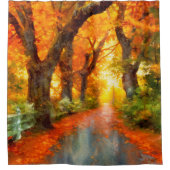 Herfst/Herfst/Bladeren/natuur Douchegordijn (Voorkant)