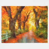 Herfst/Herfst/Bladeren/natuur Fleece Deken (Voorkant (Horizontaal))