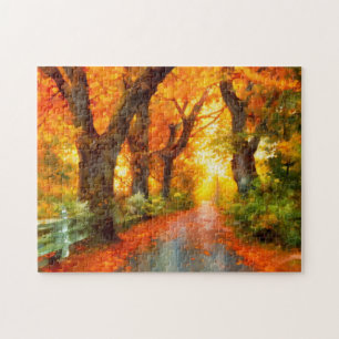 Herfst/Herfst/Bladeren/natuur Legpuzzel