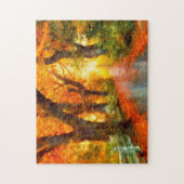 Herfst/Herfst/Bladeren/natuur Legpuzzel (Verticaal)