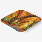 Herfst/Herfst/Bladeren/natuur Papieren Bordje (Gebogen)
