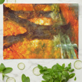 Herfst/Herfst/Bladeren/natuur Theedoek (Gevouwen)