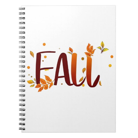 Herfst/herfst/bladeren Notitieboek (Voorkant)
