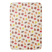 Herfst herfst bladeren op een crème achtergrond badmat (Voorkant Verticaal)