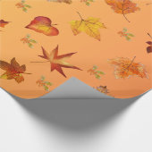 Herfst Herfst bladeren Patroon Cadeaupapier (Hoek)