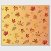 Herfst Herfst bladeren Patroon Cadeaupapier (Vlak)