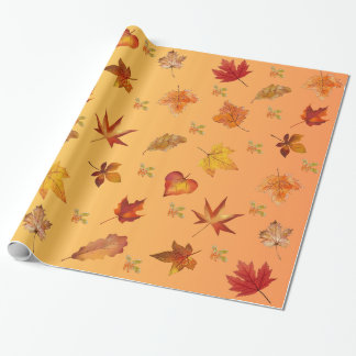 Herfst Herfst bladeren Patroon Cadeaupapier