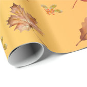 Herfst Herfst bladeren Patroon Cadeaupapier (Rol Hoek)