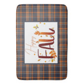 Herfst/Herfst/Bladeren/Plaid Badmat (Voorkant Verticaal)