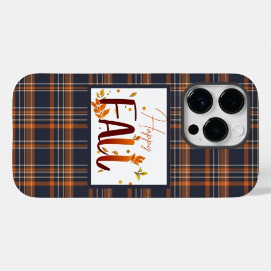Herfst/herfst/bladeren/plaid Case-Mate iPhone Case (Achterkant (horizontaal))