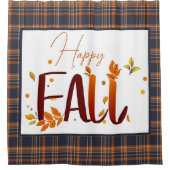 Herfst/herfst/bladeren/plaid Douchegordijn (Voorkant)