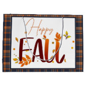 Herfst/herfst/bladeren/plaid Groot Cadeauzakje (Achterkant)