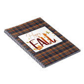 Herfst/herfst/bladeren/plaid Notitieboek (Rechterzijde)