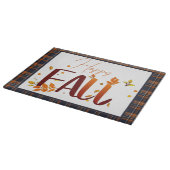 Herfst/Herfst/Bladeren/Plaid Snijplank (Hoek)